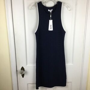 525 America Sleeveless Knit Dress Navy Blue Size M NWT